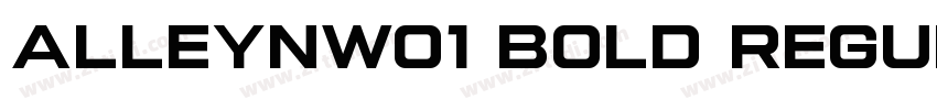 AlleynW01 Bold Regul字体转换